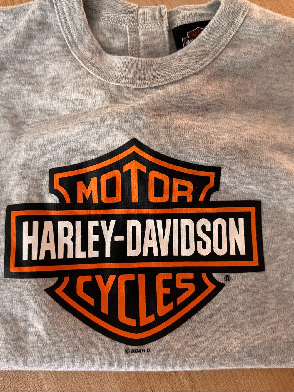 Harley-Davidson Gray toddler romper